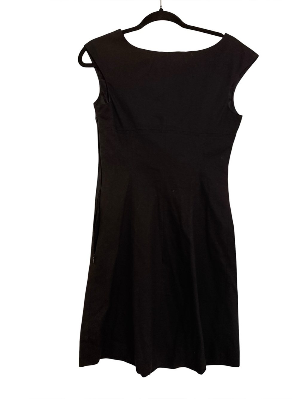 Alessandro Dell’Acqua Black Cap Sleeve Sheath Dress Size 40/US 4 Made in Italy - Picture 5 of 6